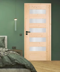 Bloc porte 5 Vitrages HORIZON bois épicéa 2040 x 730 Droite