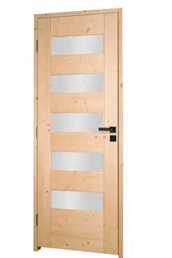 Bloc porte 5 Vitrages HORIZON bois épicéa 2040 x 730 Droite
