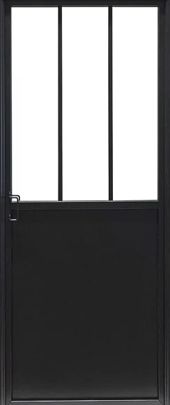 Bloc porte 3 vitrages poussant droit H 204 X L 83 cm