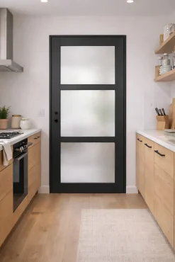 Bloc Porte Blakeria Ral7016 Vitrée H204 X L73 Côte Tableau P.droite Gd Menuiseries