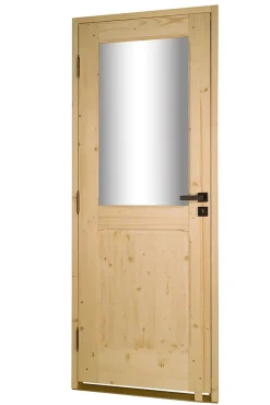 Bloc Porte bois épicéa HORIZON 1 vitrage 830 gauche