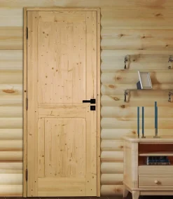 Bloc porte bois épicéa ANDROMEDA 2 panneaux 830 droit