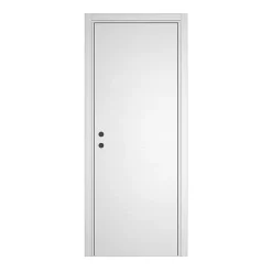 Bloc Porte PREMIUM Blanc satiné - Réversible et ajustable - L930mm
