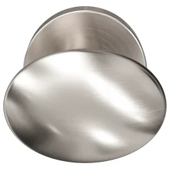 Bouton de porte double ovale GoodHome gris Ø. 65mm x l.45 x H. 66mm