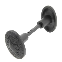 Bouton de porte double ovale noir l.35 x H. 58mm