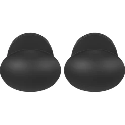 Bouton de porte double ovale GoodHome noir Ø. 65mm x l.45 x H. 66mm