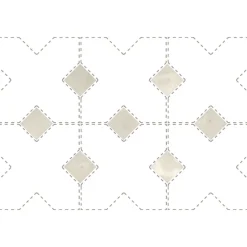 Cabochon sol / mur brillant 3,4x3,4 cm Taco KASBAH CANVAS