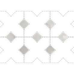 Cabochon sol / mur brillant 3,4x3,4 cm Taco KASBAH AMBER GREY