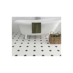 Cabochon sol / mur uni noir mate 4,6x4,6 cm TACO OCTAGON NEGRO