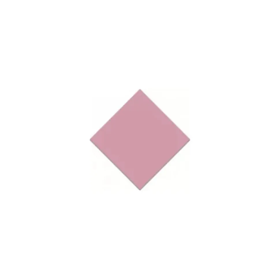 Cabochon sol / mur uni rose 4x4 cm VODEVIL TACO DOME PINK (vendu par boite de 100 pièces)