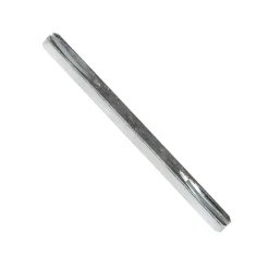 Carré de poignée de porte à goupilles acier ⌀7 mm H. 7 x L.110 mm gris