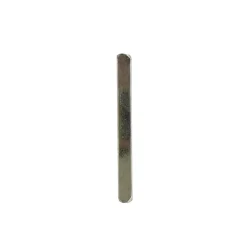 Carré de poignée de porte lisse cremone acier ⌀7 mm H. 7 x L.70 mm gris