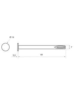 Carre Borgne 7x100mm - THIRARD