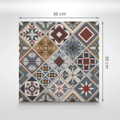 Carreaux vinyle Tulup 30x30 cm Ananas et banane 9 pcs