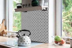 Carreaux vinyle Tulup 30x30 cm Abstraction géométrique 9 pcs