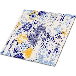 Carreaux vinyle Tulup 30x30 cm Azulejos vintage 9 pcs