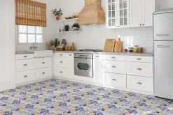 Carreaux vinyle Tulup 30x30 cm Azulejos vintage 9 pcs