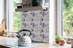 Carreaux vinyle Tulup 30x30 cm Azulejos vintage 9 pcs