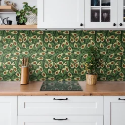 Carreaux vinyle Tulup 30x30 cm avocat vert 9 pcs