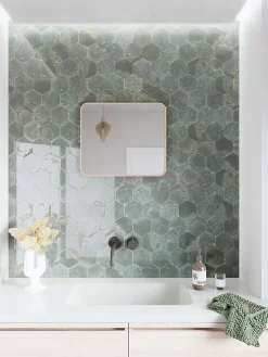 Carrelage Alma Gris - brillant 15 x 13cm ( vendu par boite de 0,31 m² )