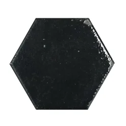 Carrelage Alma Noir - brillant 15 x 13cm ( vendu par boite de 0,31 m² )
