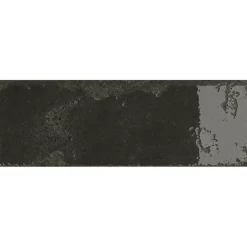 Carrelage Alma Noir - brillant 30 x 10cm ( vendu par boite de 1,14 m² )