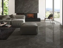 Carrelage Aspect marbre Lumos noir poli 80x80 cm