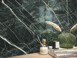Carrelage Aspect marbre Lumos noir mousse 60x60 cm