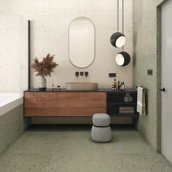 Carrelage Aspect terrazzo Aroma vert 20x20 cm