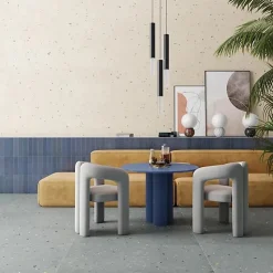 Carrelage Aspect terrazzo Aroma bleu 20x20 cm