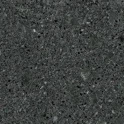 Carrelage Aspect terrazzo Straci noir poli 79.5x79.5 cm
