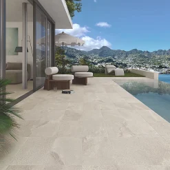 Carrelage BALI BEIGE 30x60 cm R11 ANTIDERAPANT EFFET PIERRE