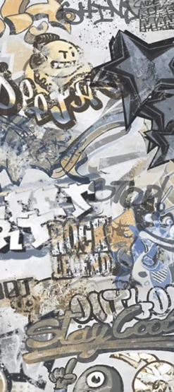 Carrelage City Plaster Graffiti white - Mat 120 x 60cm ( vendu par boite de 1,44 m² )