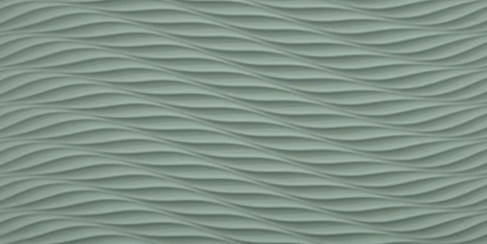 Carrelage 3D Vert Sauge Fall 80x40x1 cm Mat Cavaro - Mur intérieur (vendu par carton de 1,28 m²) - RO'MA CARRELAGE