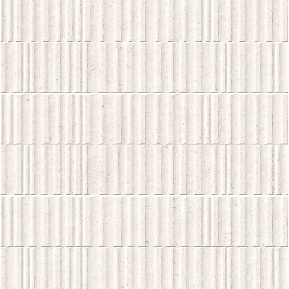 Carrelage effet Béton 3D Beige Estria 100x33,3x0,98 cm Arvelis - Mur intérieur - RO'MA CARRELAGE