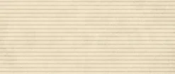 Carrelage effet Béton 3D Beige Coquille Lines 120x50x1 cm Mat Stavira - Mur intérieur (vendu par carton de 1,8 m²) - RO'MA CARRELA