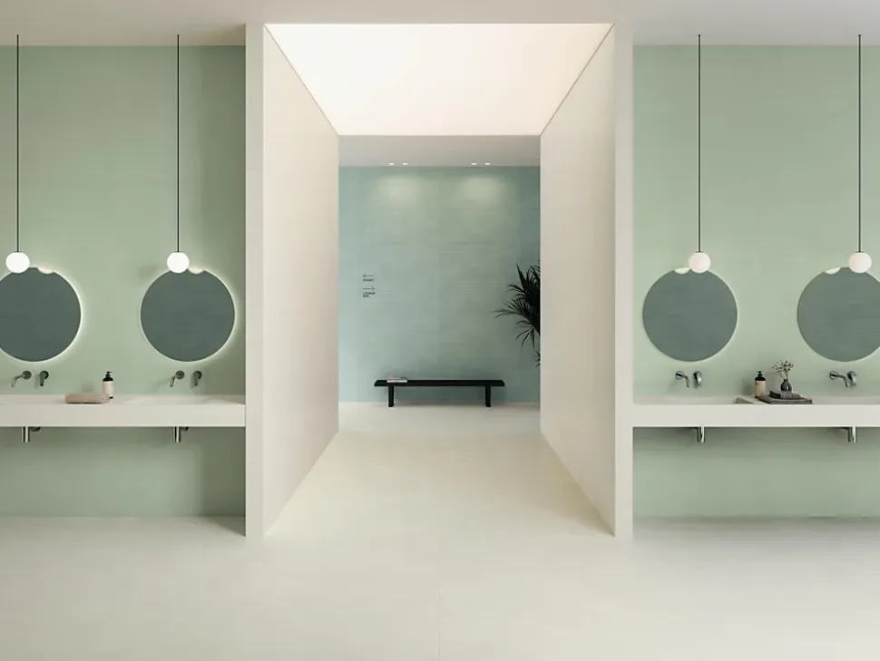 Carrelage effet Béton 3D Blanc Lin Organic 120x50x0,85 cm Mat Cortivo - Mur intérieur (vendu par carton de 1,8 m²) - RO'MA CARRELA