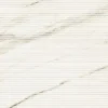 Carrelage effet Marbre 3D Blanc Calacatta Sublime Claw 120x50x0,85 cm Mat Venerio - Mur intérieur (vendu par carton de 1,8 m²) - R