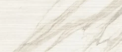 Carrelage effet Marbre 3D Blanc Calacatta Sublime Claw 120x50x0,85 cm Mat Venerio - Mur intérieur (vendu par carton de 1,8 m²) - R