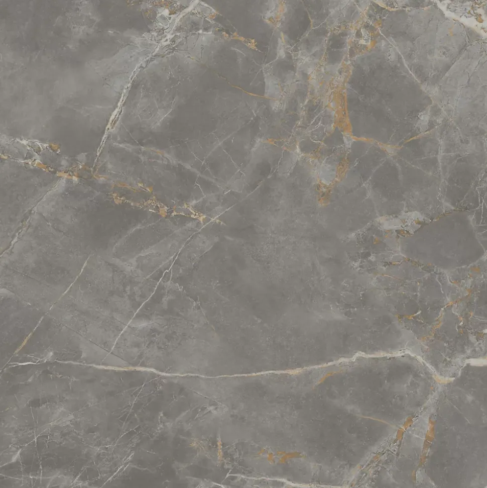 Carrelage effet Marbre Gris Titan 120x120x0,9 cm Brillant Montira - Sol et mur intérieur (vendu par carton de 2,88 m²) - RO'MA CAR