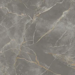 Carrelage effet Marbre Gris Titan 120x120x0,9 cm Brillant Montira - Sol et mur intérieur (vendu par carton de 2,88 m²) - RO'MA CAR