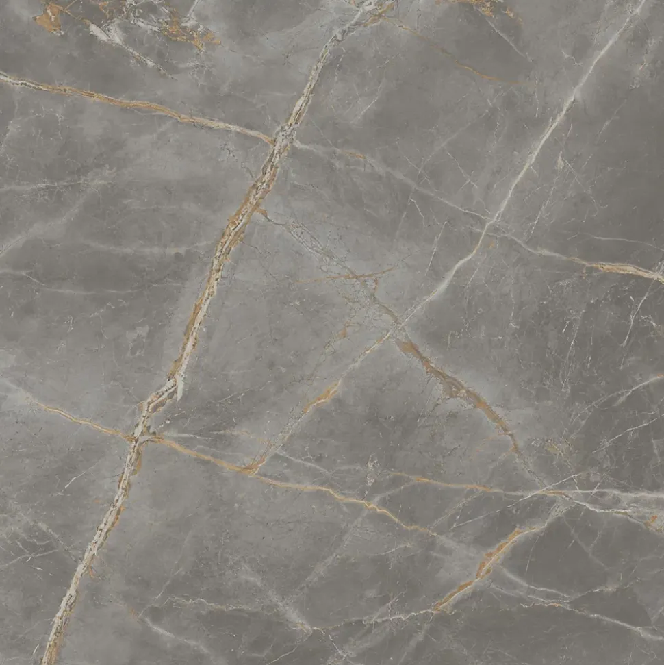 Carrelage effet Marbre Gris Titan 120x120x0,9 cm Brillant Montira - Sol et mur intérieur (vendu par carton de 2,88 m²) - RO'MA CAR