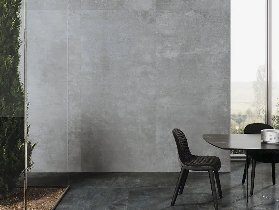 Carrelage Effet métal Roof gris Lappato 60x60 cm