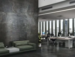 Carrelage Effet métal Roof noir Lappato 60x60 cm