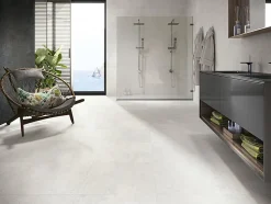 Carrelage Effet métal Roof blanc Lappato 80x80 cm