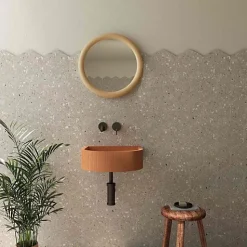 Carrelage Effet Terrazzo Hexagonal AROUSA 25,8x29 Gris - Les Carreaux de Jean