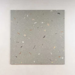 Carrelage Effet Terrazzo CROCCANTE 80x80 Menta - Les Carreaux de Jean