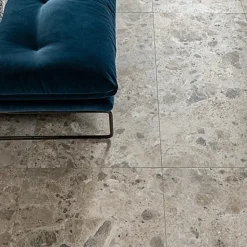 Carrelage Effet Terrazzo - Pierre CARACTER Mix Gris 60x120 Rectifié - Les Carreaux de Jean
