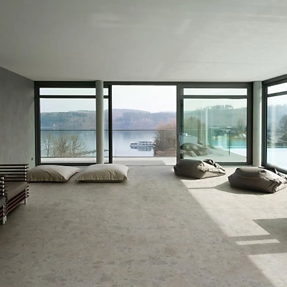 Carrelage Effet Terrazzo - Pierre CARACTER Mix Gris 60x120 Rectifié - Les Carreaux de Jean