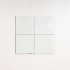 Carrelage Effet Zellige Blanc AGADIR - Niebla 14,7x14,7 - Les Carreaux de Jean